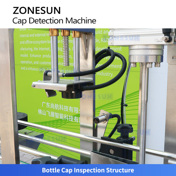 ZONESUN ZS-MD2 Automatic Defective Bottle Cap Detection and Rejection Machine