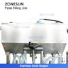 NESUN ZS-FAL180G10 Automatic Paste Filling and Capping Line with 4-Head Servo Filler