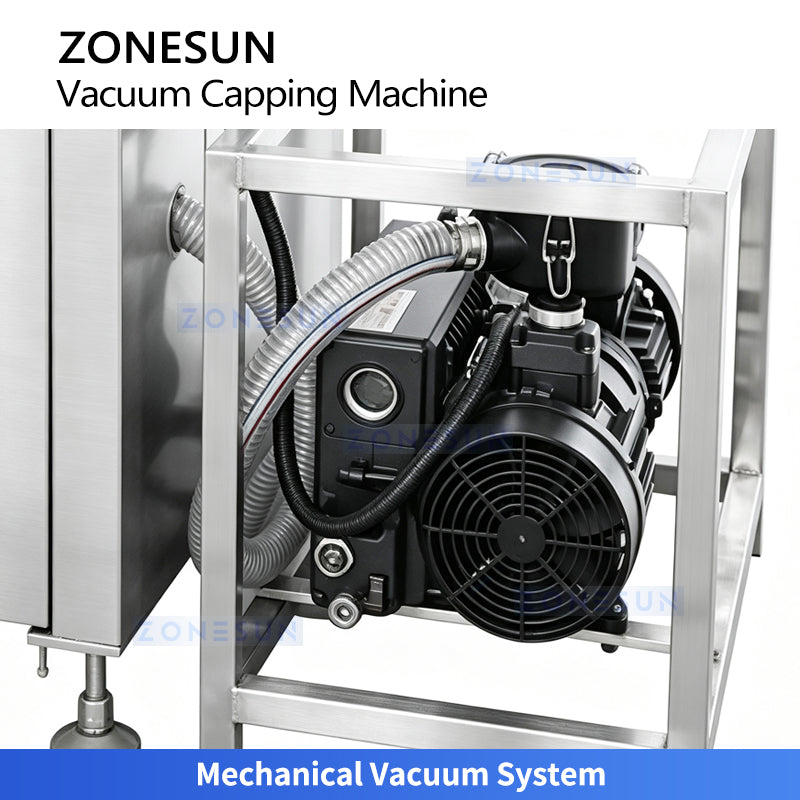 ZONESUN ZS-XG240 Automatic Vacuum Capping Machine for Twist off Caps Jars