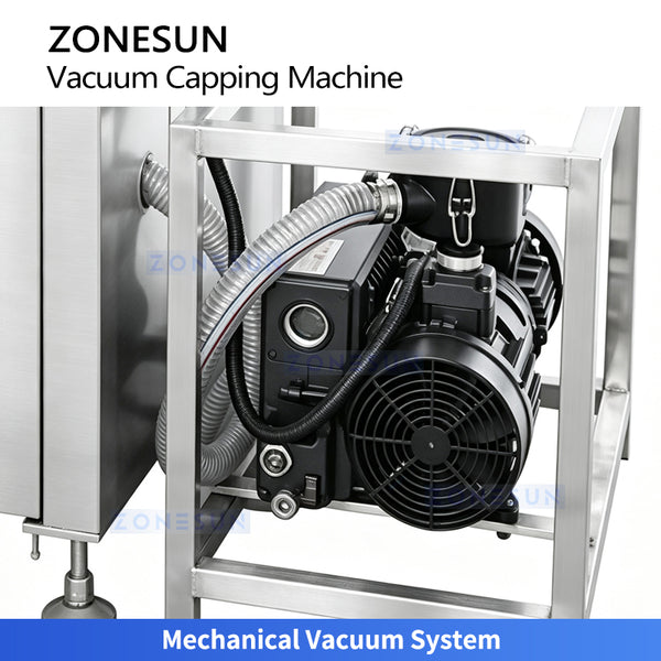 ZONESUN ZS-XG240 Automatic Vacuum Capping Machine for Twist off Caps Jars
