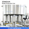 ZONESUN ZS-FAL180V20 Automatic Tube-shaped Bottle Filling, Capping, Labeling & Coding Production Line
