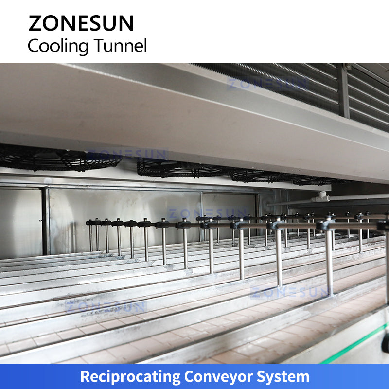 ZONESUN ZS-CT3 Industrial Cooling Tunnel for Balm Cream Wax Chocolate and Confectionery