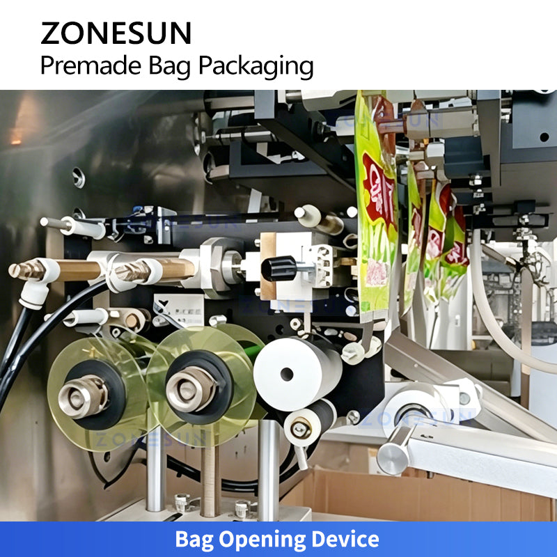 ZONESUN ZS-GW260D Automatic Premade Pouch Packaging Machine with 10-Head Combination Weigher for Powder & Fine Powder Materials