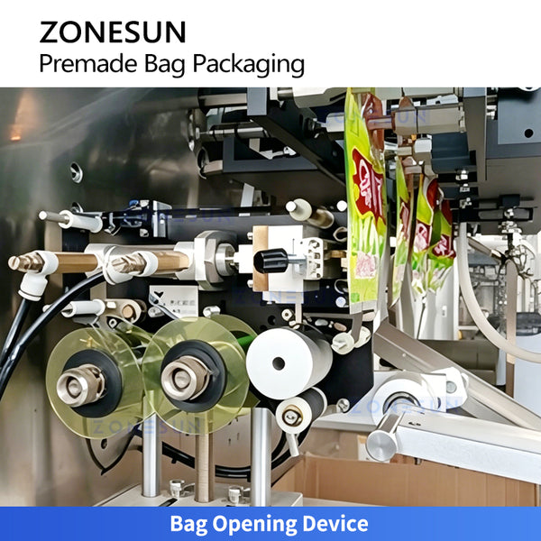 ZONESUN ZS-GW260D Automatic Premade Pouch Packaging Machine with 10-Head Combination Weigher for Powder & Fine Powder Materials