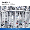ZONESUN ZS-WFC18 Automatic Beer Bottling Machine Monoblock Equipment