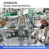 ZONESUN ZS-WIM06 Fully Automatic Trigger Sprayer Pump Assembly Machine with Dip Tube Cutting & Robotic Assembly System