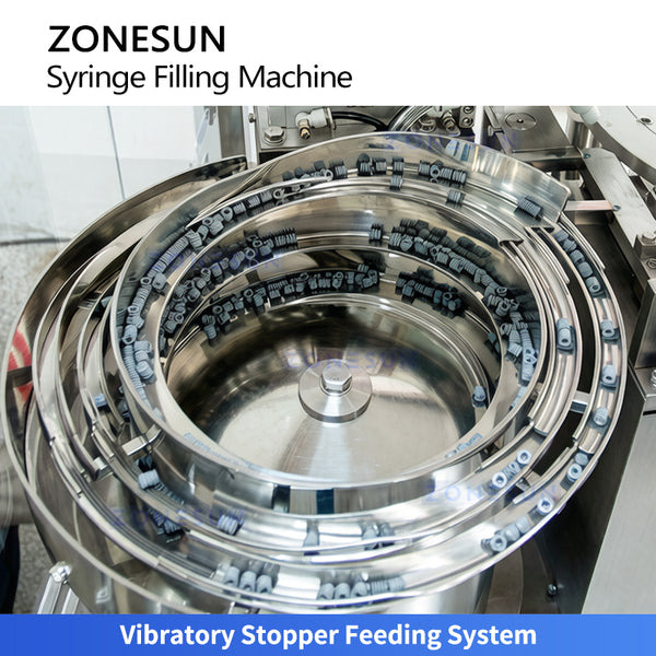 ZONESUN ZS-AFY2 Automatic Double Head Prefilled Syringe Filling and Stoppering Machine for Pharmaceutical and Cosmetic Sterile Liquid Filling