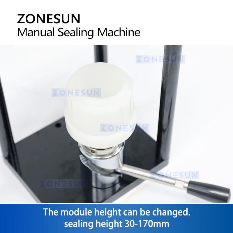 ZONESUN ZS-FJG100 Manual Can Seamer for PET & Aluminum Cans in Small-Batch Production