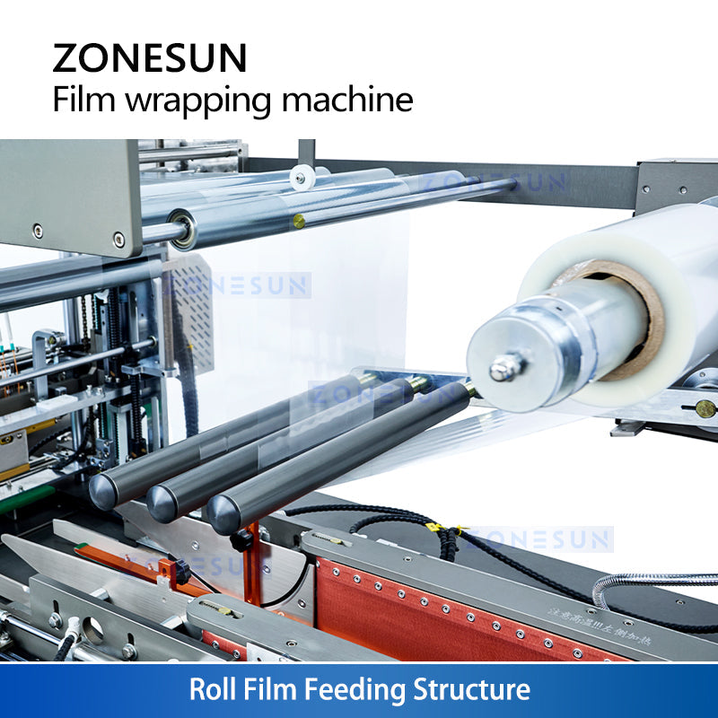 ZS-MSFM730 Servo Automatic 3D Transparent Film Box Overwrapping Machine