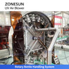 ZONESUN ZS-UVB1 Automatic UV Bottle Sterilization and Air Blowing Machine for Milk Powder Food Pharmaceutical and Hygienic Container Pre-Filling Cleaning