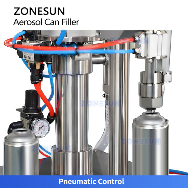 ZONESUN ZS-CQ3 Semi-automatic Pneumatic Aerosol Cans Filling Machine