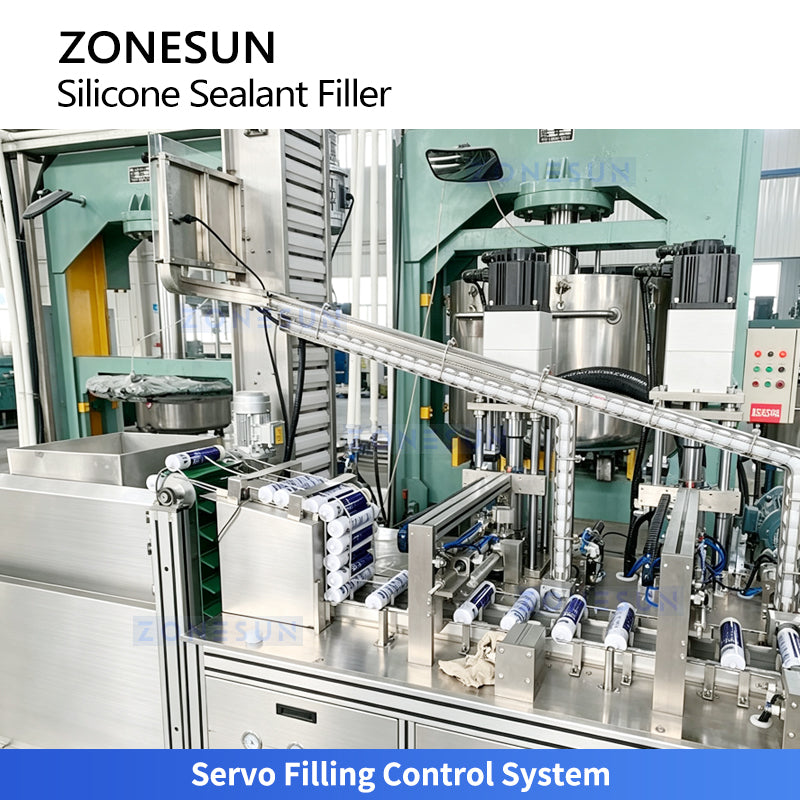 ZONESUN ZS-AGD7 Automatic Silicone Sealant Cartridge Filling and Capping Machine