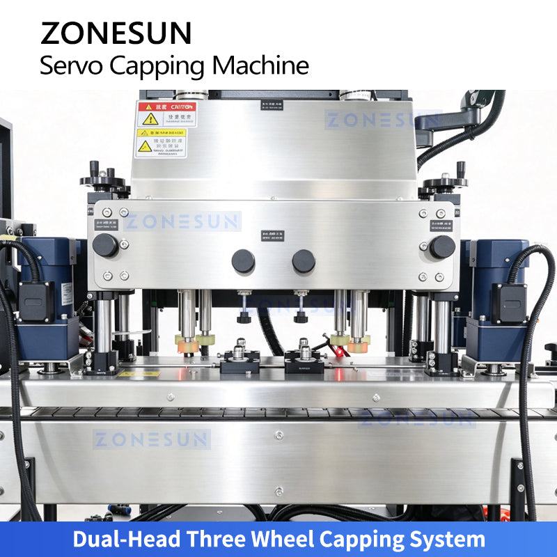 ZONESUN ZS-XG440RS2 Automatic Dual-Head Servo Screw Capping Machine