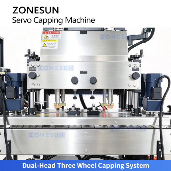 ZONESUN ZS-XG440RS2 Automatic Dual-Head Servo Screw Capping Machine