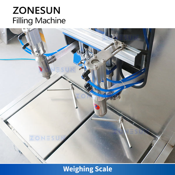 ZONESUN ZS-GTW2D Dual-Head Lubricant Oil Pail Filling Machine