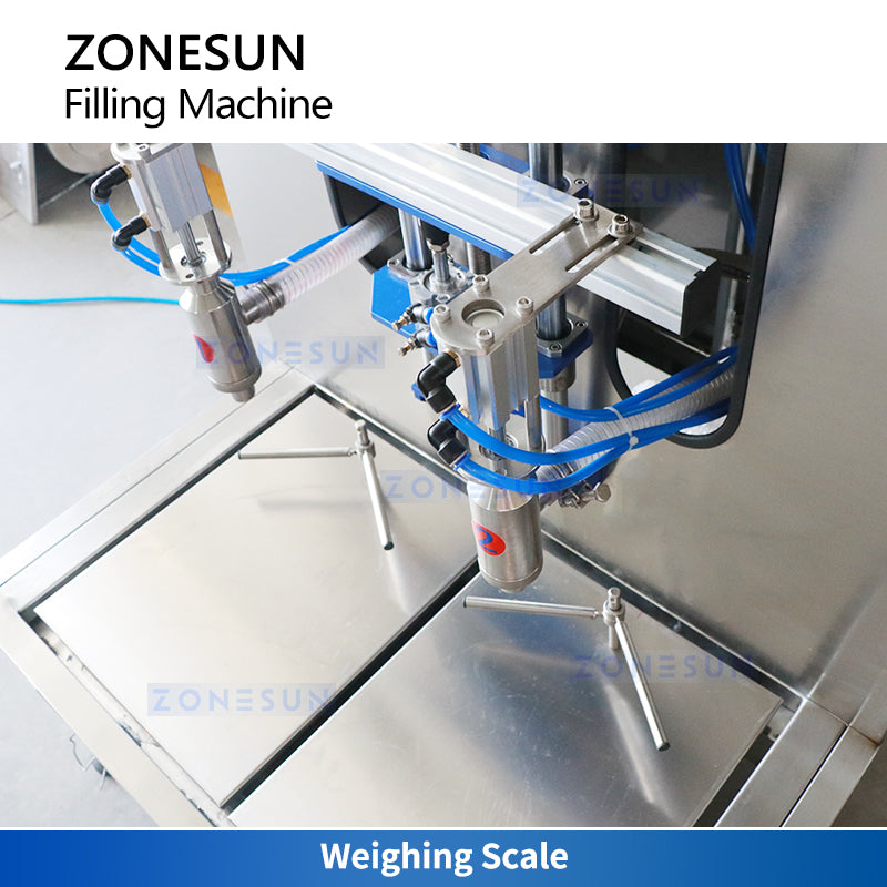 ZONESUN ZS-GTW2D Dual-Head Lubricant Oil Pail Filling Machine