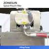 ZONESUN ZS-SVFC1P Desktop Spout Pouch Sauce Filling Capping Machine | Rotor Pump Monoblock
