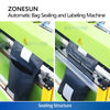 ZONESUN ZS-TB103 Automatic Bag Sealing and Labeling Machine