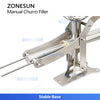 ZONESUN ZS-CZI4 Manual Center Filling Injection Machine for Donuts, Churros, Cakes, Bread Paste with Stainless Steel Hopper