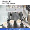 ZONESUN ZS-MCS5 Automatic 4-Color Spiral Pattern Cosmetic Filling Machine