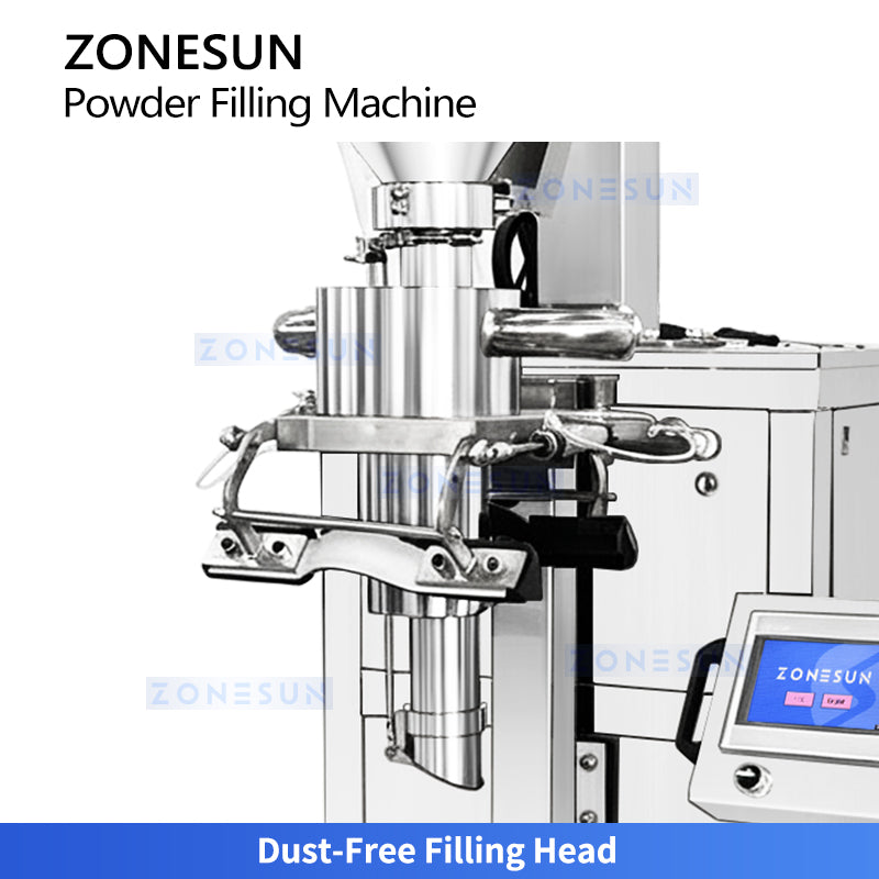 ZONESUN ZS-FM60 Semi Automatic Powder Filling Machine  Weighing & Dust-Free Auger Filling System
