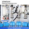 ZONESUN ZS-AFC42P Automatic Perfume Monoblock Filling Machine Vacuum Filling Rinsing Capping Pressing 3–100ml Perfume Line
