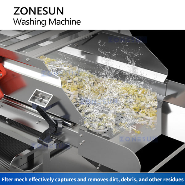 ZONESUN ZS-VW1500 Vegetable Washer for Food Factories & Agricultural Cleaning Lines