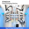 ZONESUN ZS-FS220UB Automatic Liquid Sachet Packaging Machine with Servo Gear Pump & Side Sealing for Shampoo, Sauce & Juice