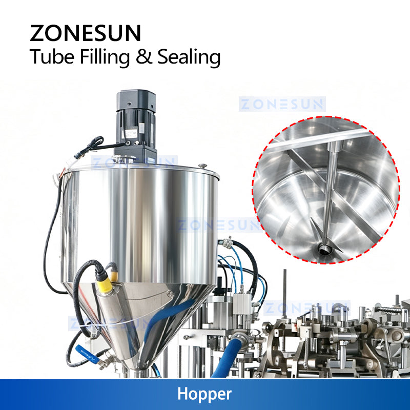 ZONESUN ZS-FS009A Full Automatic Liquid Paste Aluminum Tube Filling Sealing Machine