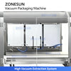 ZONESUN ZS-AFS015 Automatic Three-Chamber Premade Bag Vacuum Sealing Machine for Food Packaging