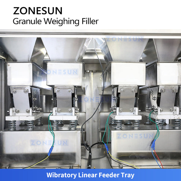 ZONESUN ZS-HG200 Dual-Hopper Granule Weighing and Filling Machine Beans Seeds Nuts Filler