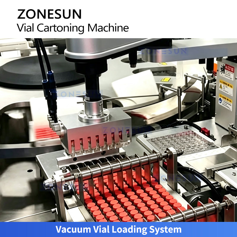 Liquid medicine vial cartoning equipment