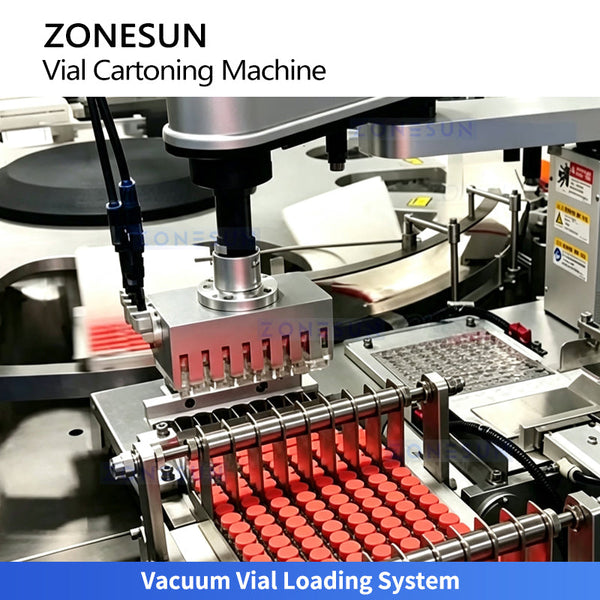 Liquid medicine vial cartoning equipment