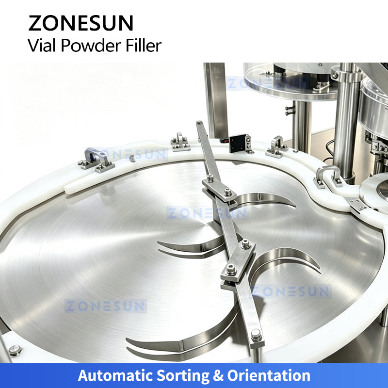 ZONESUN ZS-FAL12YF High Speed Automatic Vial Powder Filling and Crimp Capping Machine for Pharmaceutical Food and Chemical Powder Packaging