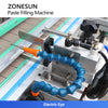 ZONESUN ZS-YT6T-6PXH Servo Piston Paste Filling Machine for Hot Sauce Jam Viscous Products