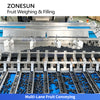 ZONESUN ZS-GWF15 Automatic Blueberry Weighing Filling and Tray Lid Closing Machine
