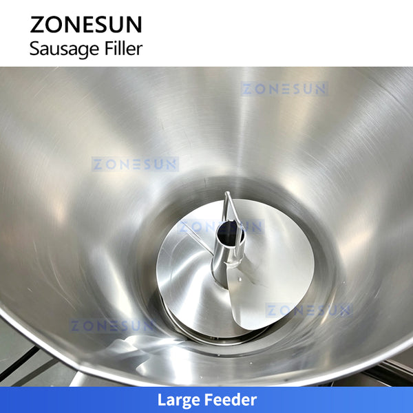 ZONESUN ZS-SFR1 Commercial Electric Sausage Filler Machine for Sausages Hot Dogs and Salami Meat Processing