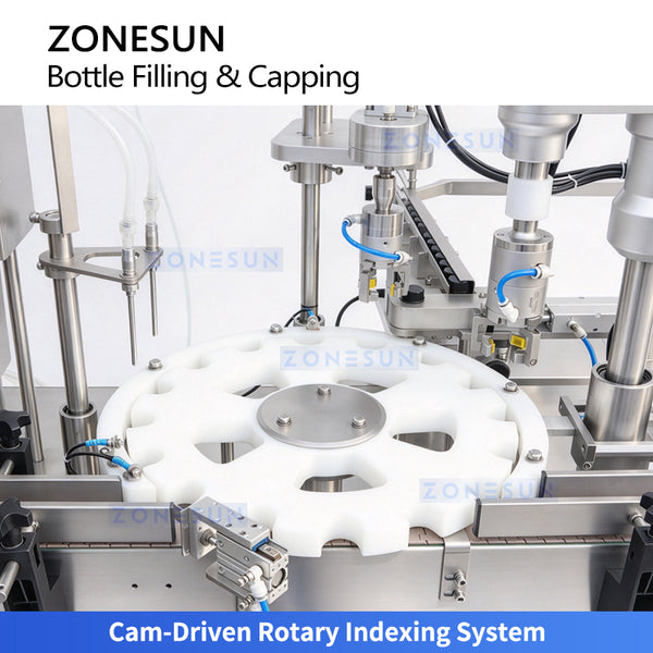 ZONESUN ZS-AFC55 automatic magnetic pump small bottle filling and capping machine, product image 4