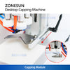 ZONESUN ZS-XG6100 Tabletop Four-Wheel Spindle Capping Machine for 20–50mm Caps