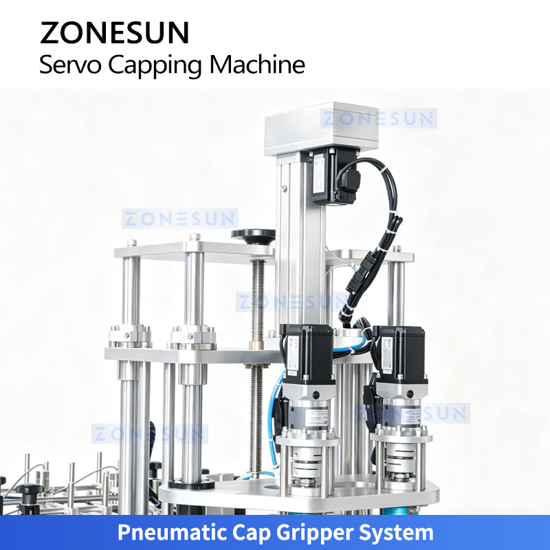 ZONESUN ZS-SVXG01 Automatic Servo Screw Capping Machine Sauce Jar Capper