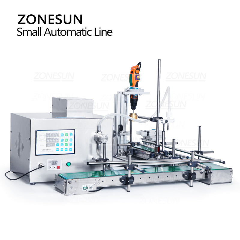 ZONESUN ZS‑MPXG1 Automatic Magnetic Pump Liquid Filling & Capping