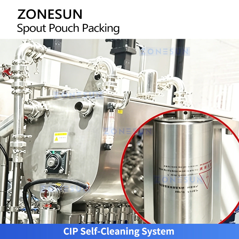 corner spout pouch filling machine