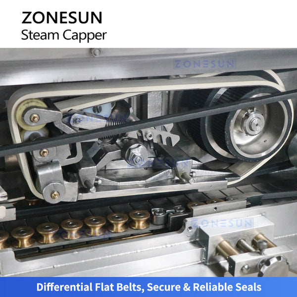 ZONESUN ZS-XG01 Steam Vacuum Capping Machine 9000BPH