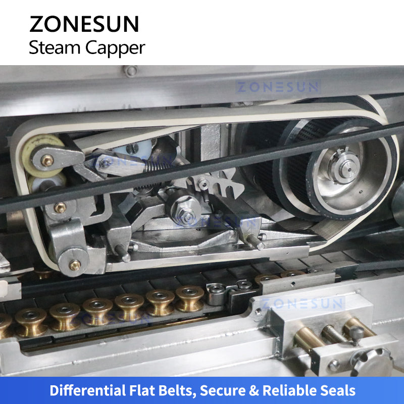 ZONESUN ZS-XG01 Steam Vacuum Capping Machine 9000BPH