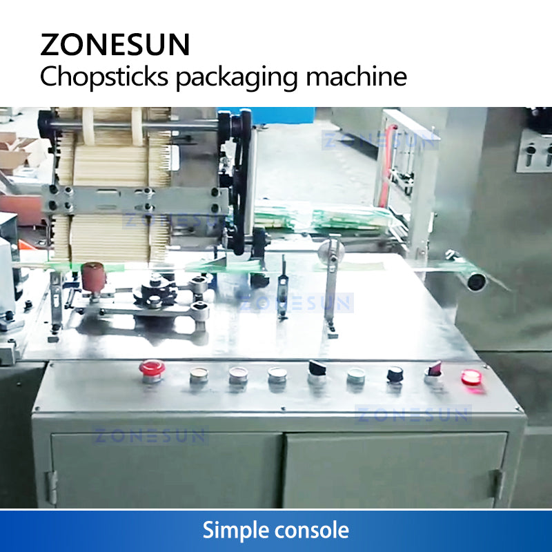 ZONESUN ZS-KZ35 High-Speed Chopstick Packaging Machine for Takeout & Restaurant Supply