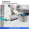ZONESUN ZS-BG25Q Semi Automatic Pneumatic Aerosol Can De-Capping Machine