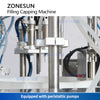 ZONESUN ZS-AFC6P Pocket Perfume Peristaltic Pump Filling Capping Machine
