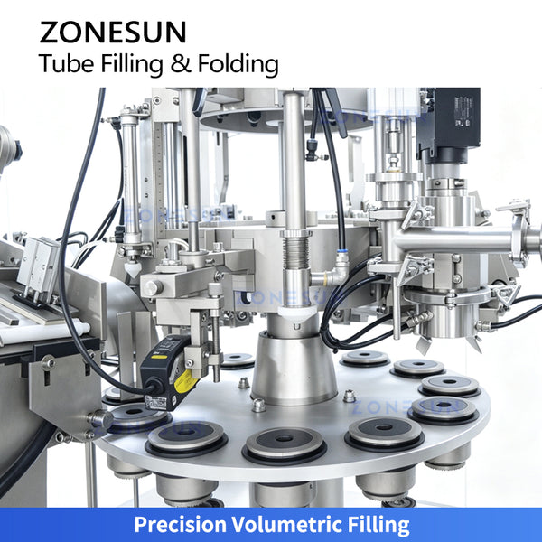 ZONESUN ZS-FS80A Automatic Aluminum Tube Filling and Folding Sealing Machine