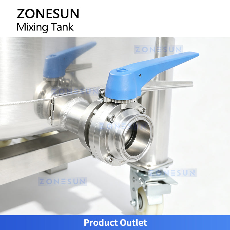 ZONESUN ZS-MB800L Stainless Steel Industrial Liquid & Paste Mixing Tank