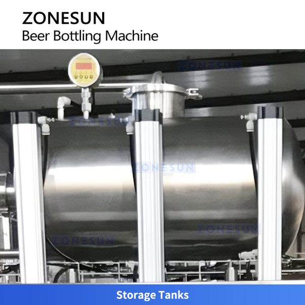 ZONESUN ZS-CFC5 Semi-Automatic Beer Bottle Vacuum Filling and Capping Machine